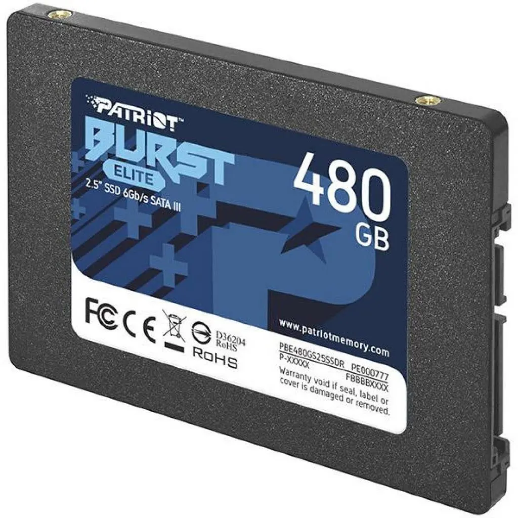 Накопичувач SSD Patriot Burst Elite 480GB 2.5" 7mm SATAIII TLC 3D (PBE480GS25SSDR) - фото 4