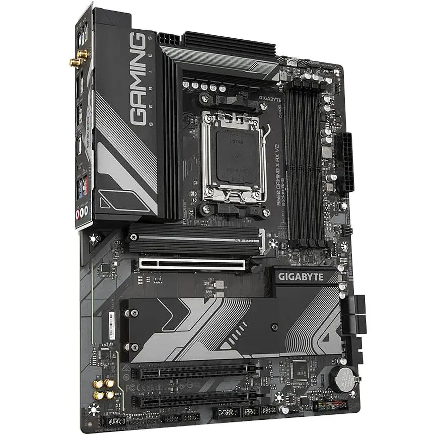 Материнська плата Gigabyte B650 Gaming X AX V2 sAM5 B650 4xDDR5 M.2 HDMI DP ATX - фото 2