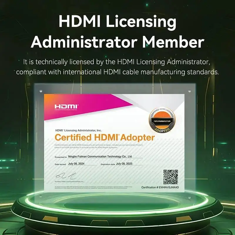 Кабель Vention HDMI-HDMI V 2.1 1.5 м (ALOGG) - фото 7