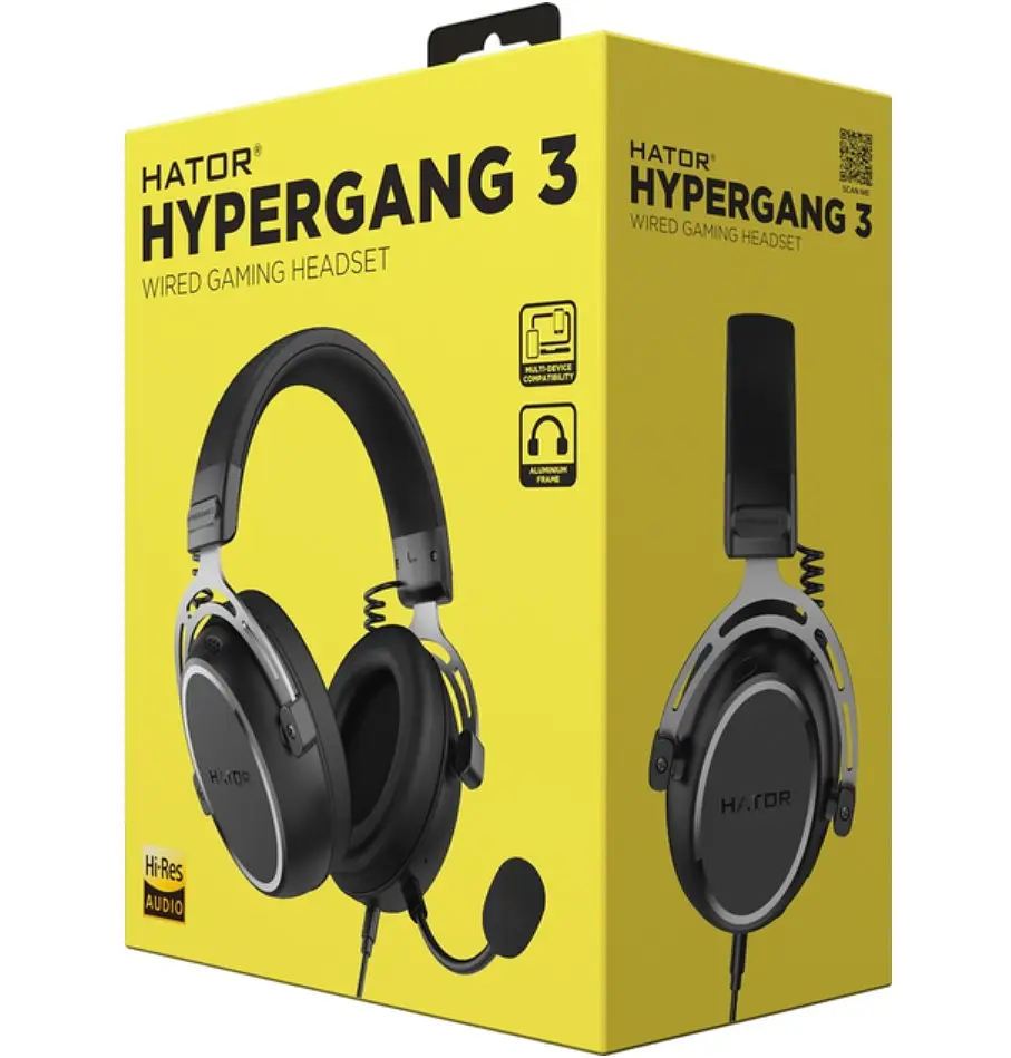 Игровые наушники с микрофоном HATOR ESH-05 HYPERGANG 3 Hi-Res Black - фото 8