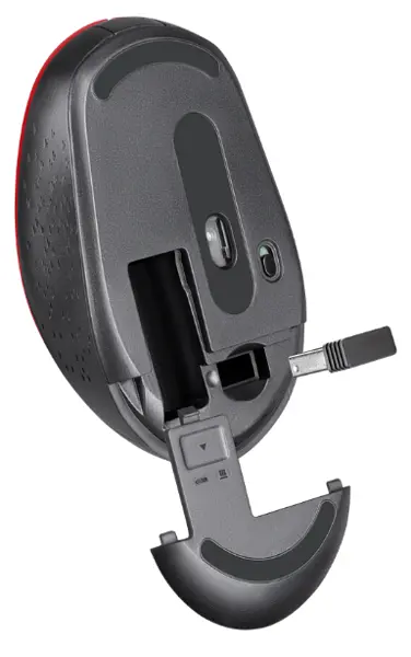 Мишка Defender Auris MB-027 Silent Wireless Red (52026) - фото 3