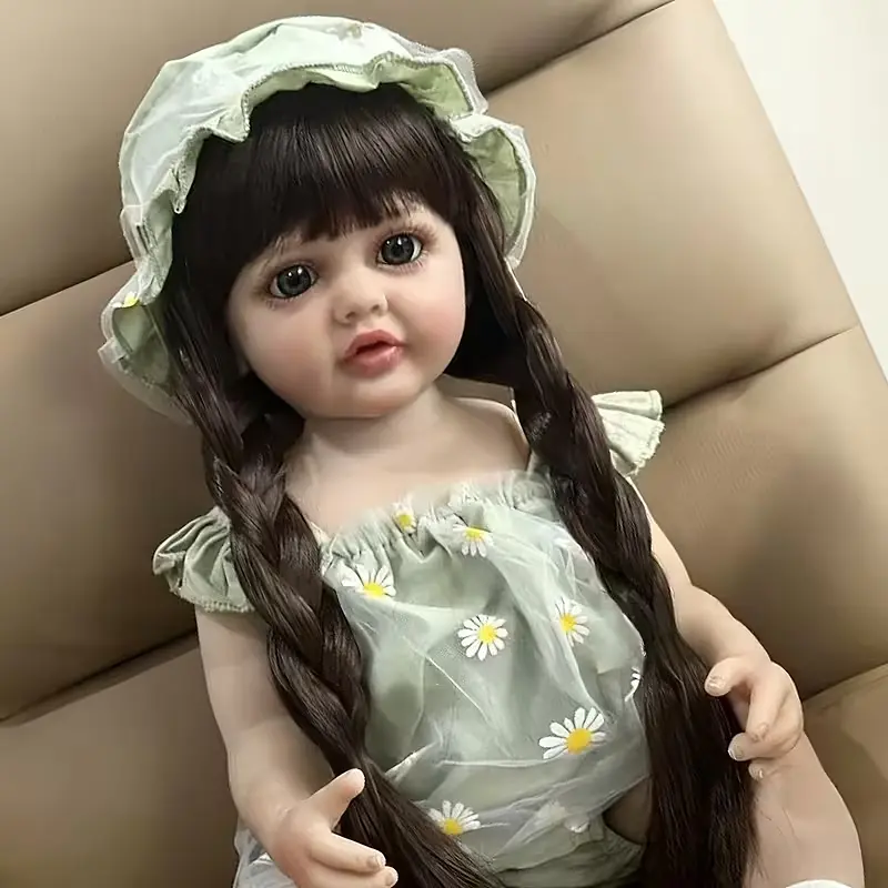 Реалістична Кукла Реборн 55 см повністю вінілова Doll Reborn Baby К0100220 - фото 6