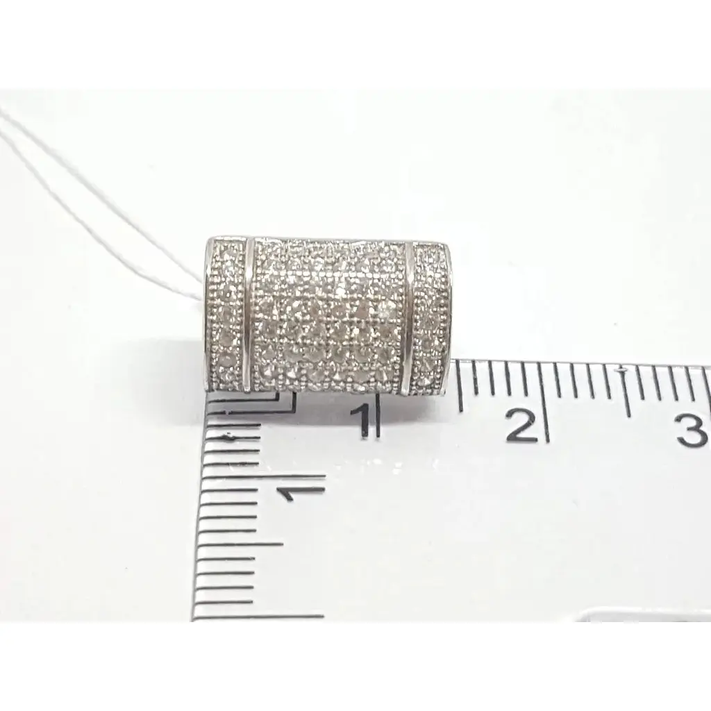 Срібні сережки Подіум з фіанітами. GE5878 - фото 6