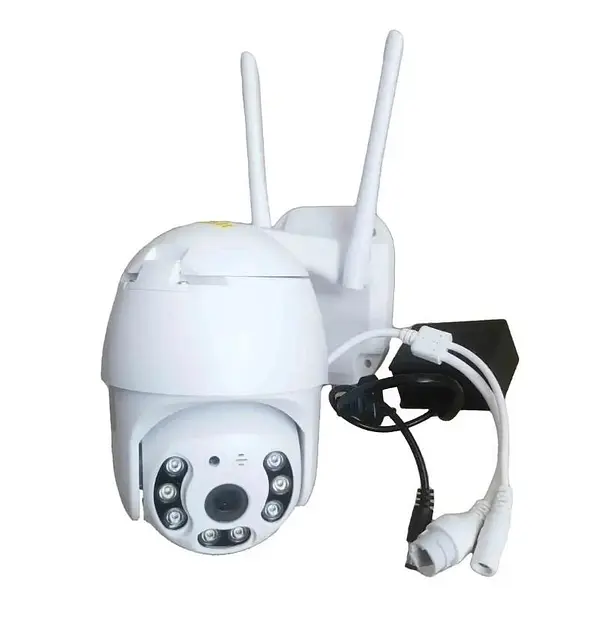 IP камера відеоспостереження вулична поворотна Wi-Fi UKC Smart Home Camera A6 4.0 Mp біла