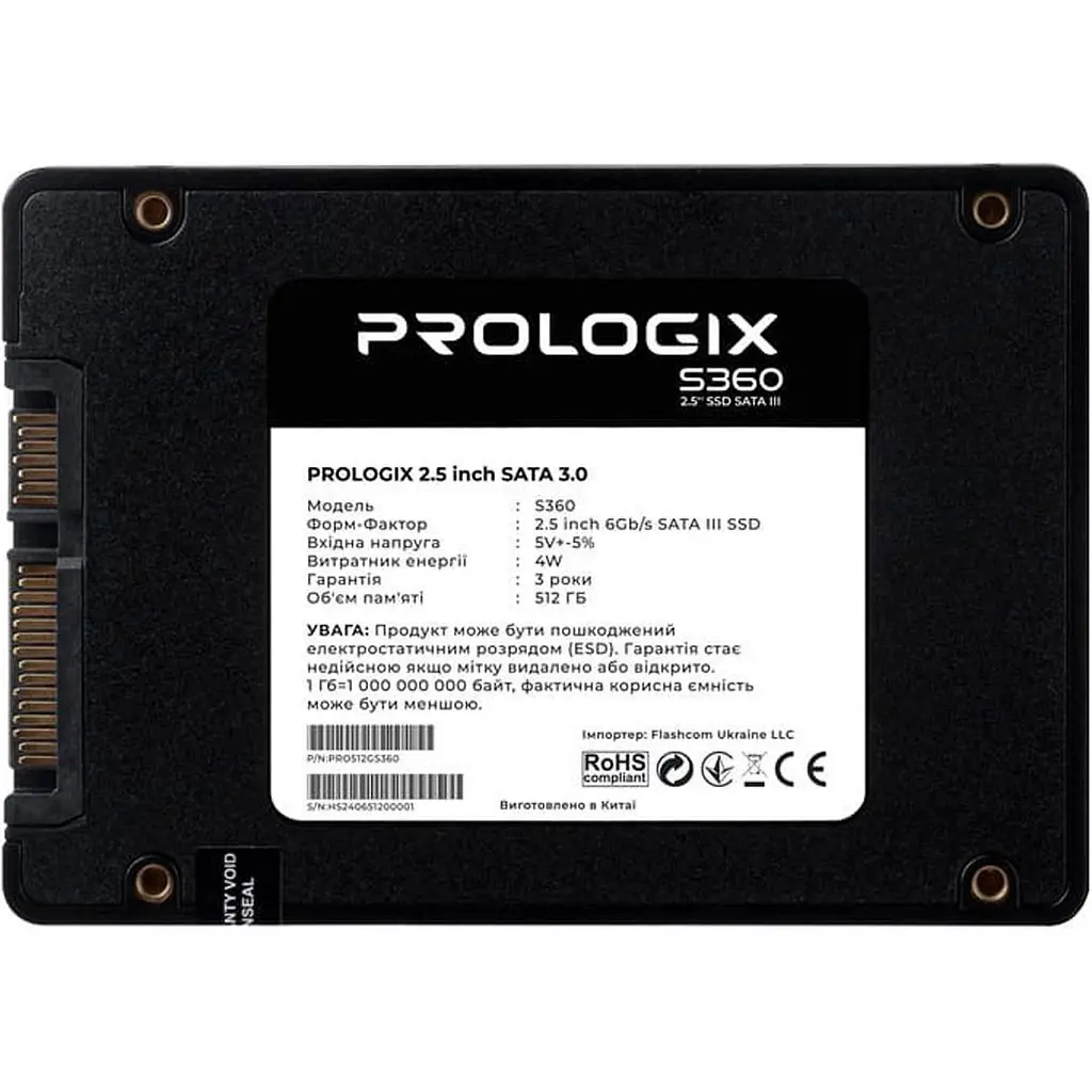 SSD накопичувач Prologix S360 512GB (PRO512GS360) [119337] - фото 2