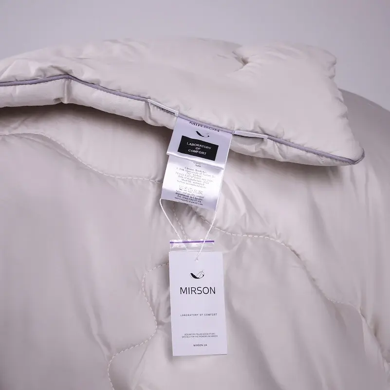 Одеяло бамбуковое Деми MirSon Silver Cloud 140х205 см серое (2200010354072) - фото 13
