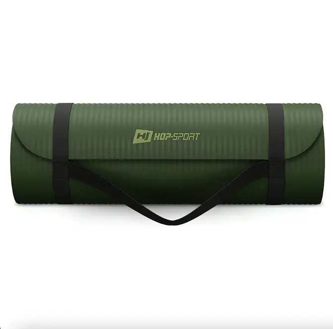 Коврик для йоги Hop-Sport HS-NB015GM NBR 1,5см темно-зелений - фото 8