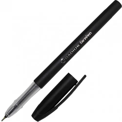 Ручка кулькова 7890BK Radius Face pen 0,7мм чорна - фото 2