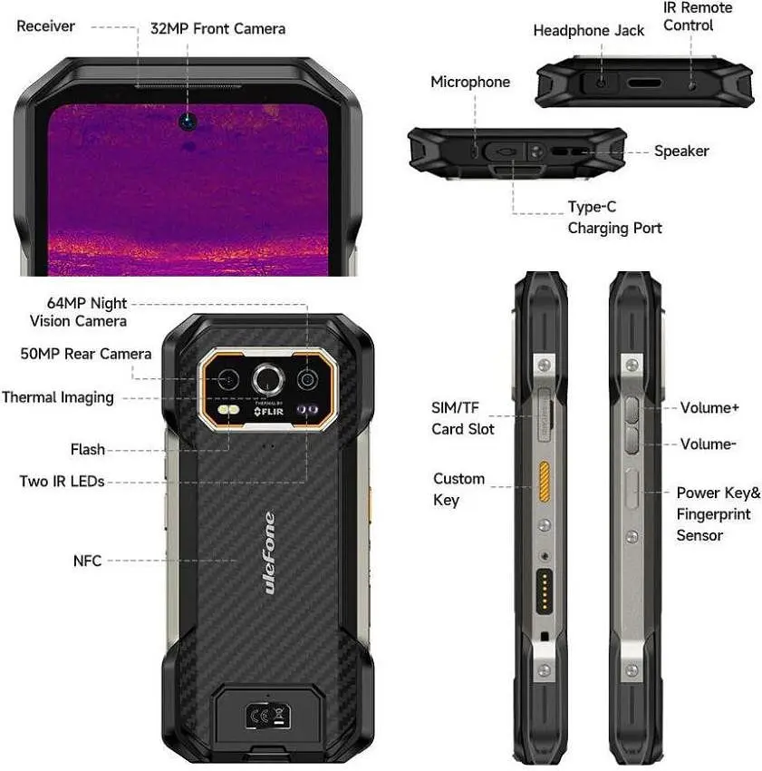 Смартфон Ulefone Armor 27T 12/256GB Black - фото 6