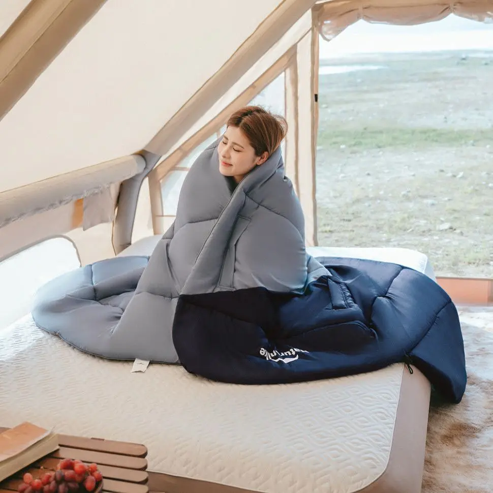 Спальник з капюшоном Naturehike Sunny Day PL02 U450 CNK2550WS028 Blue Navy [6977465868428] [146772] - фото 4