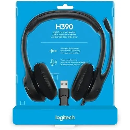 Гарнітура Logitech H390 USB чорна (981-000406, 981-000014) - фото 6