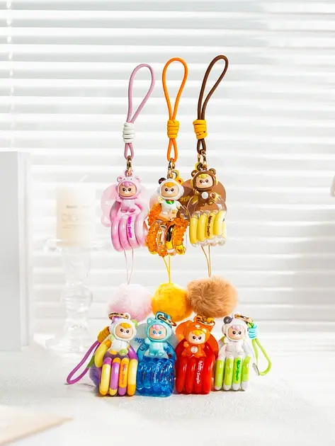 Колекційна фігурка з кільцем Tangle x diudiu baby Abebe Bear Blind Box (HWTANGLEDDP01) - фото 8