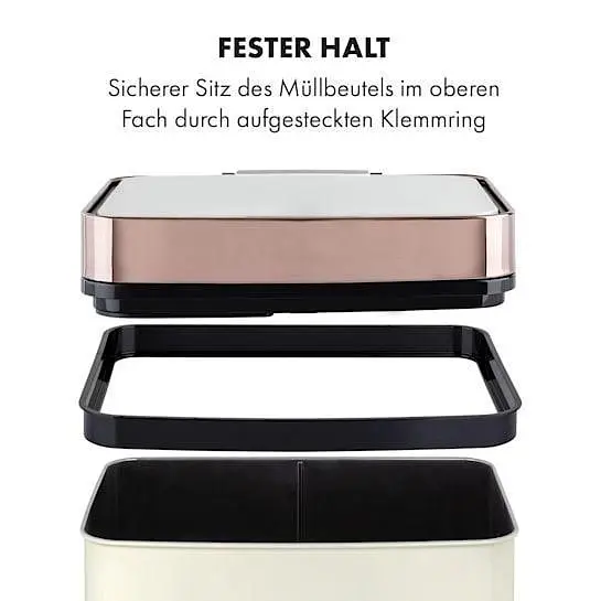 Бак для мусора Klarstein Royal Trash Rose Gold (10035364) - фото 9