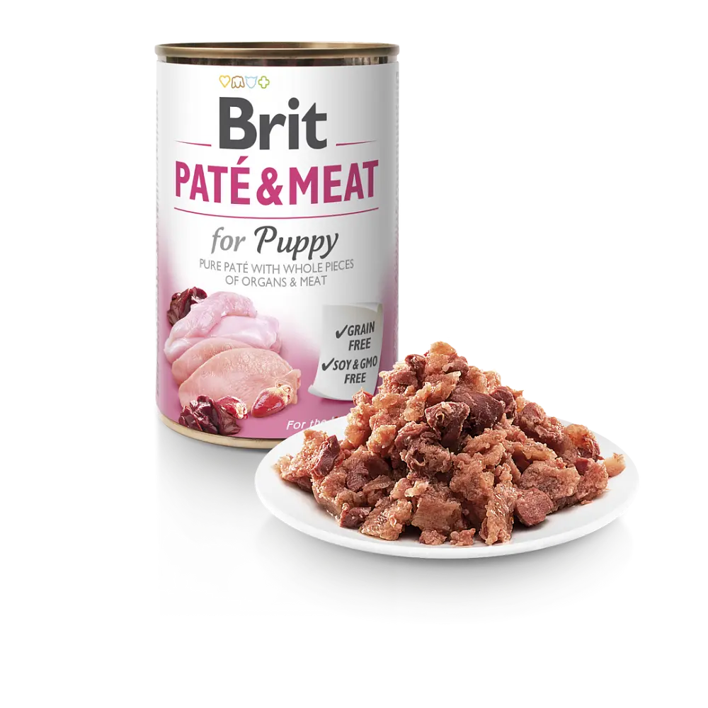 Влажный корм Brit Care Pate & Meat для щенков, с курицей и индейкой, 400 г - фото 8