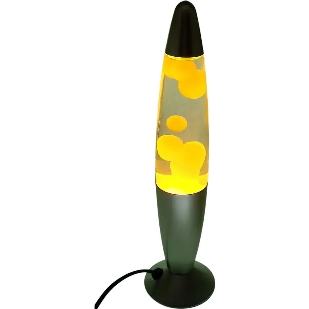 Лампа No brand Лава желтая 34x9x9 см - фото 2