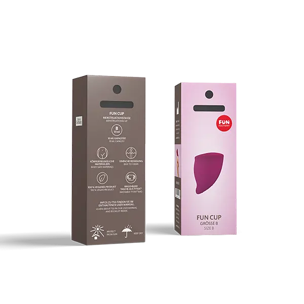 Fun Factory Menstrual Cup-менструальна чаша Розмір B, 30 мл 5.8х4.3 см (сливовий) - фото 4