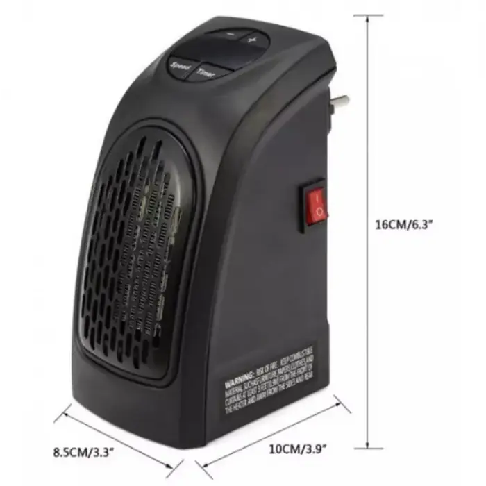Портативний нагрівач від мережі 220V Handy Heater 400 Watts - фото 2