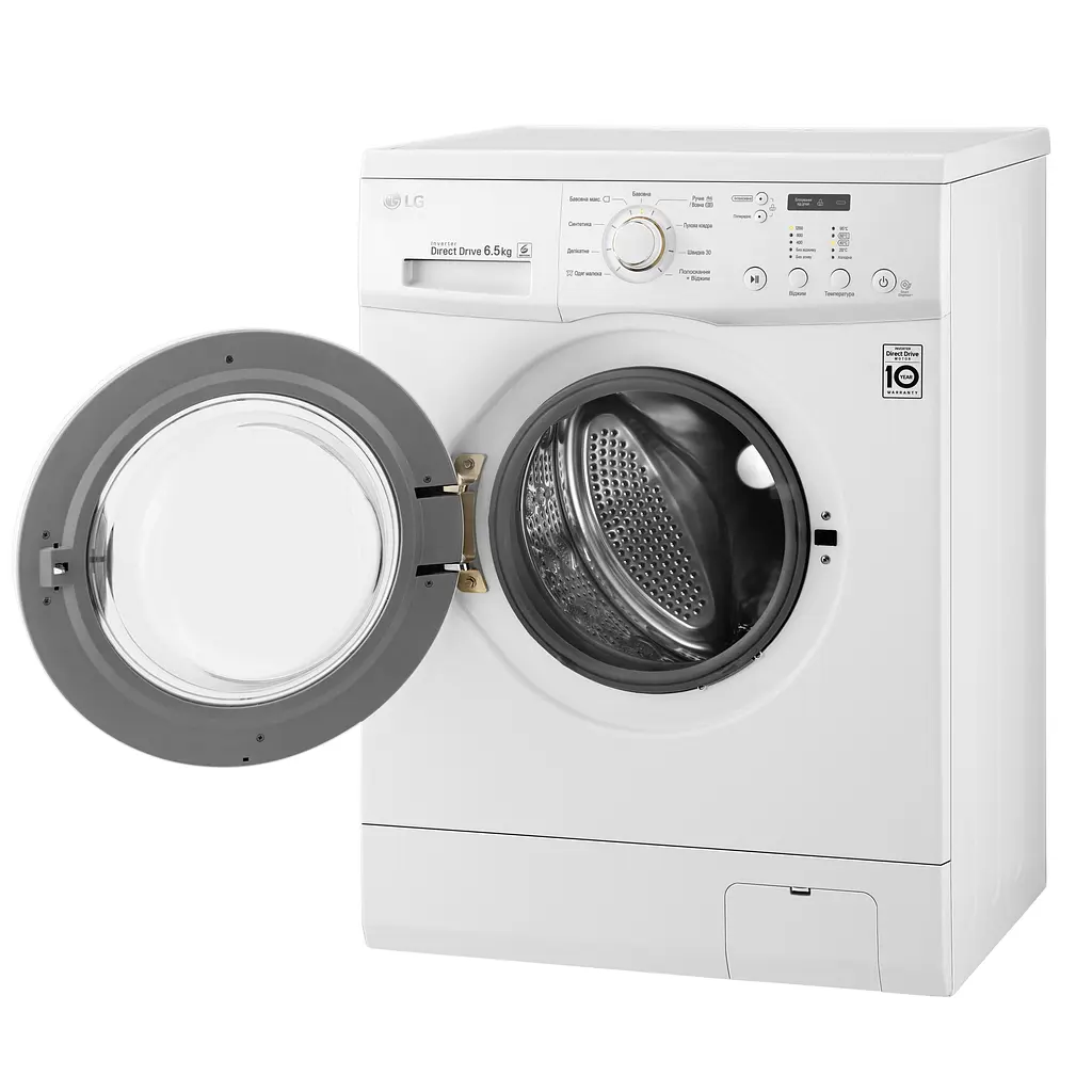 Пральна машина LG з фронтальним завантаженням FH2C3WD, 6.5кг, 1200, A+++, глибина 44см, Інвертор, Білий (FH2C3WD) - фото 5