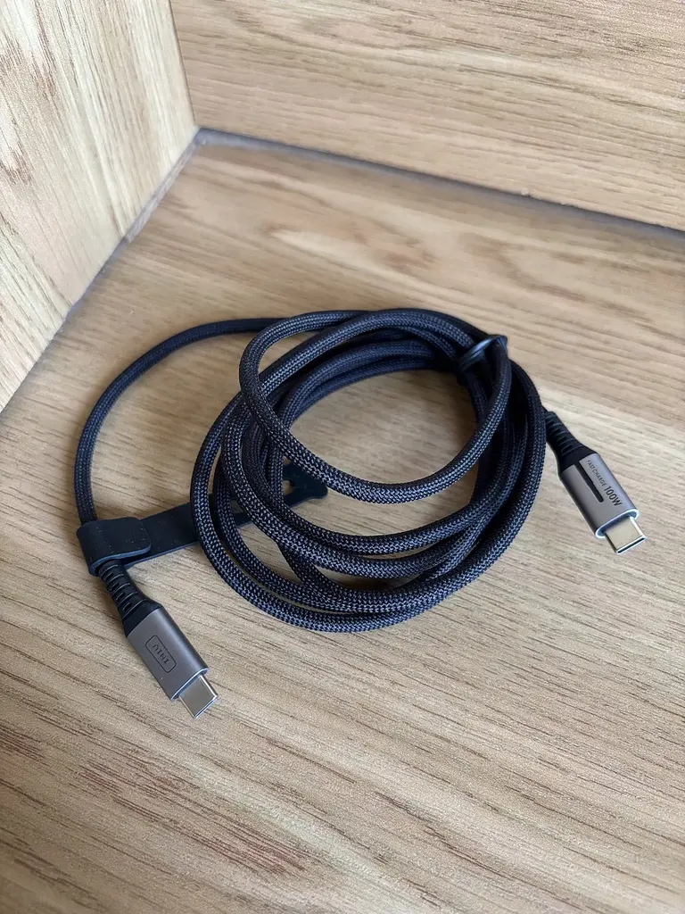 Кабель нейлоновий INIU DI-D5CC USB-C 100 Вт швидка зарядка 2 м чорний (SKU-171) - фото 11