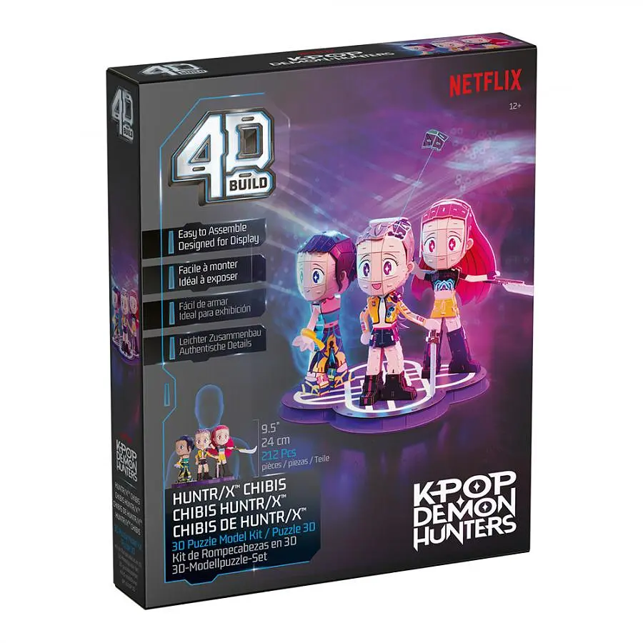 Пазл для створення 3D-моделі Spin Master Кейпоп-мисливиці на демонів: гурт Хантрікс 212 деталей (SM47184/6078016) - фото 2