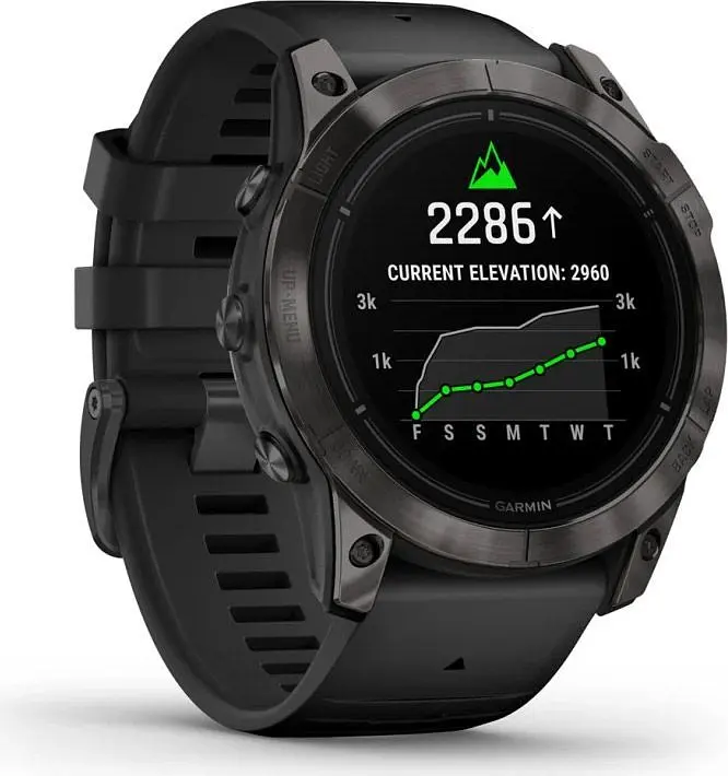 Смарт-годинник Garmin Epix Pro (Gen 2) Sapphire Edition 51mm Carbon Gray DLC Titanium with Black Band (010-02804-00) [86530] - фото 2