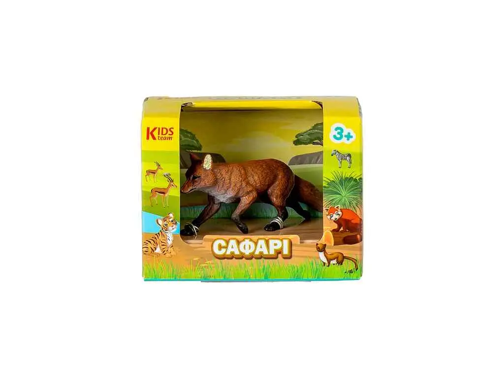 Фігурка KIDS TEAM ANIMALS тварини "Сафарі"Q9899-A89 Руда Лисиця - фото 3