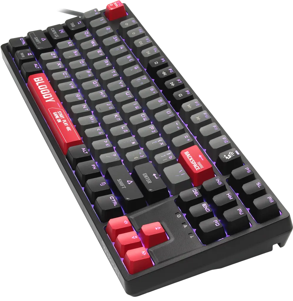 Клавіатура A4Tech Bloody S87 Energy RGB Red - фото 3