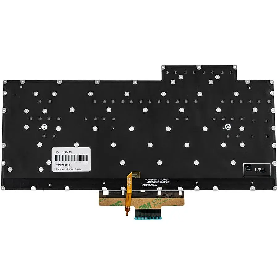 Клавіатура для ноутбука ASUS (GA401 series) ukr, чорний, без фрейму, підсвічування клавіш - фото 2