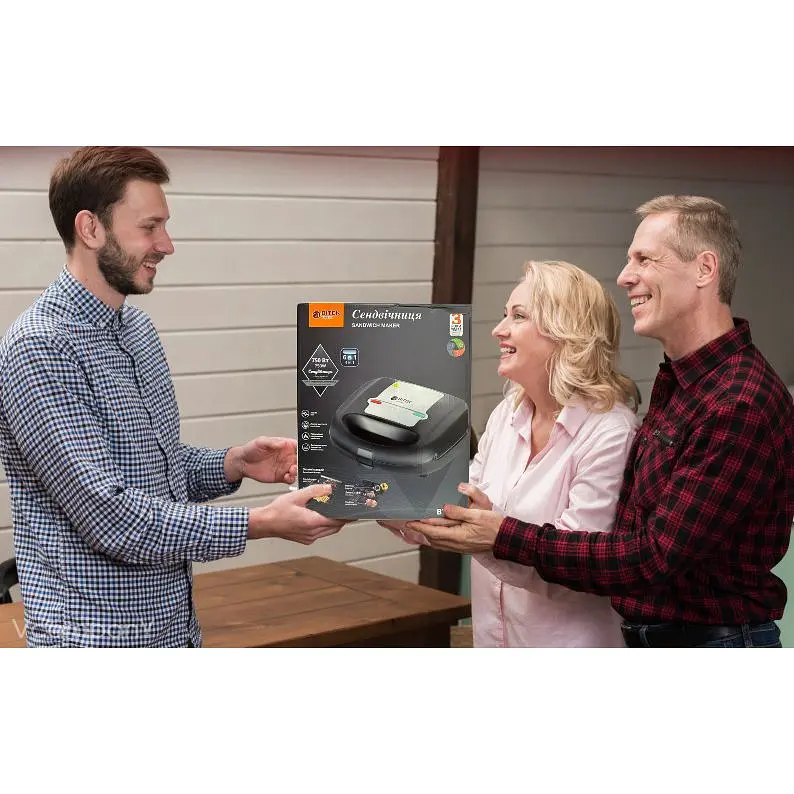 Бутебродница 6 в 1 BITEK Гриль, Сэндвичница, Вафельница, Орешница, Мультимейкер со съемными формами 750 Вт
 - фото 12