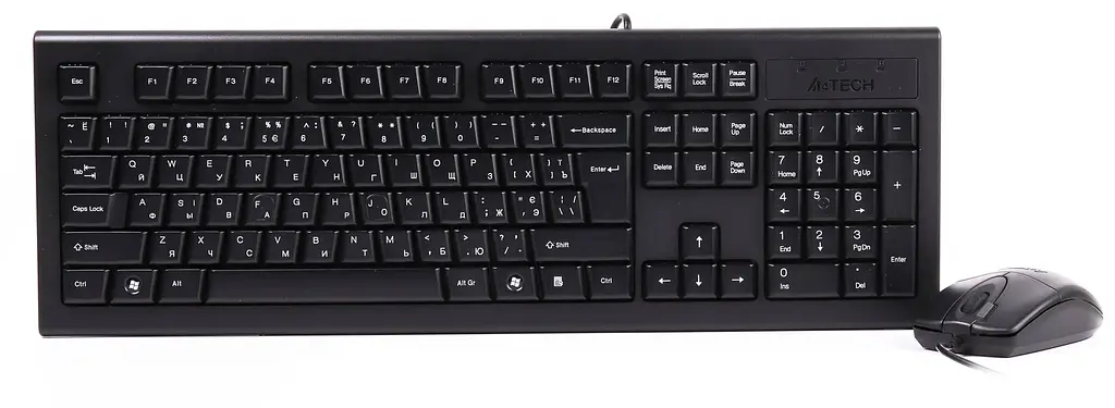 Комплект (клавиатура + мышь) A4Tech KRS-8520D USB Black (KRS-8520D Black) - фото 4
