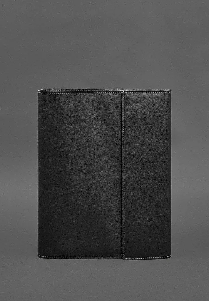 Шкіряна папка для документів "Сімейна" А4 Чорна - фото 2