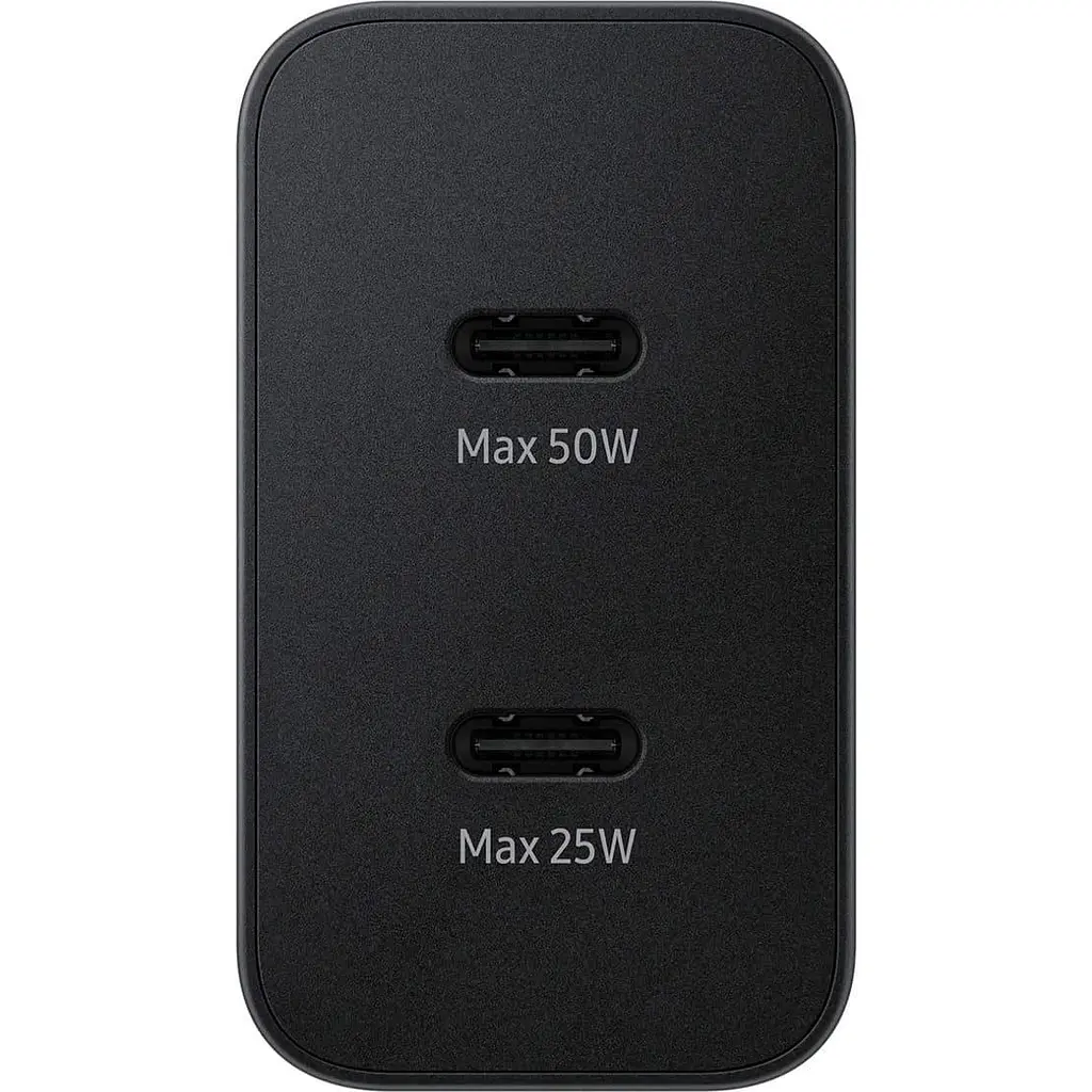 Зарядний пристрій Samsung 50Вт 2xUSB-С, кабель USB-C USB-C, 1.8м, чорний (EP-T5020XBEGEU) - фото 2