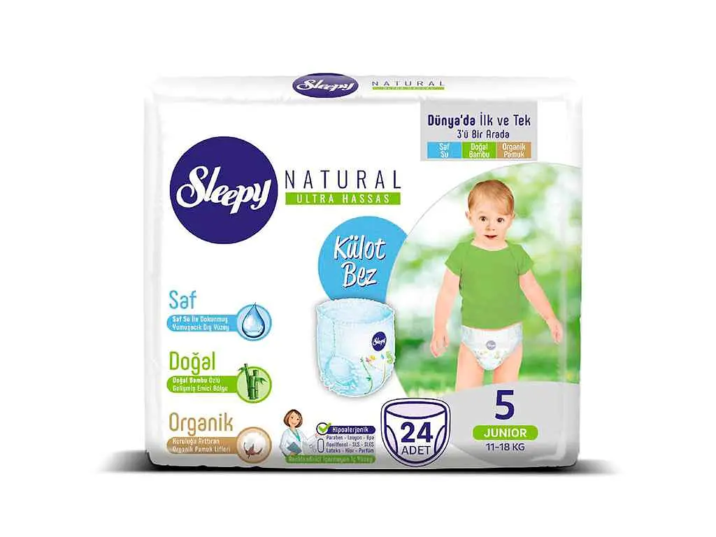 Підгузки-трусики SLEEPY Junior білий №5 11-18кг 24шт