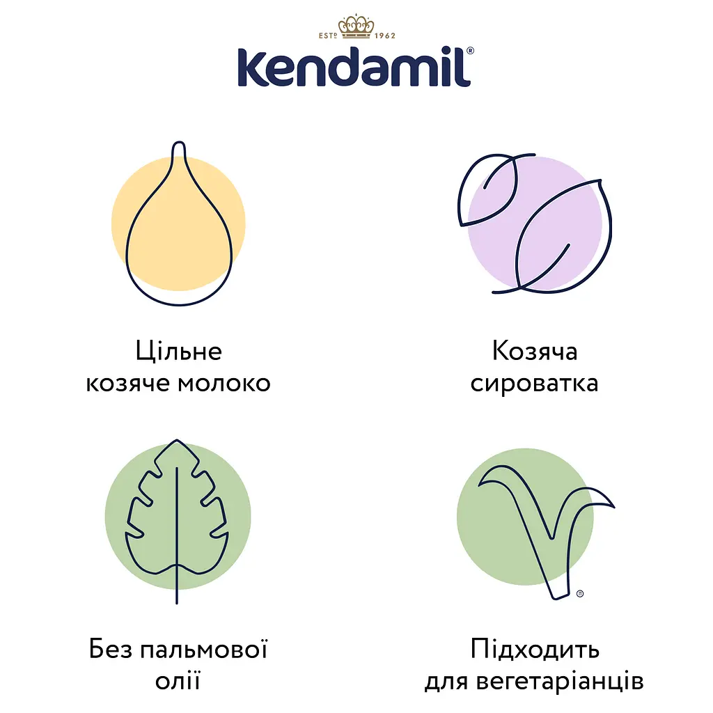 Суха молочна суміш Kendamil Goat 2 з цільного козячого молока для дітей 6-12 місяців 800 г - фото 2