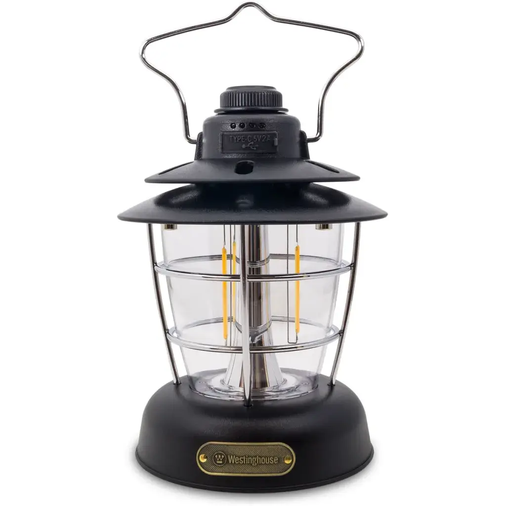 Ліхтар Westinghouse RETRO 6W LED Filament WF241 Type-C з функцією Power Bank Чорний (WF241-CB(Black)) - фото 4
