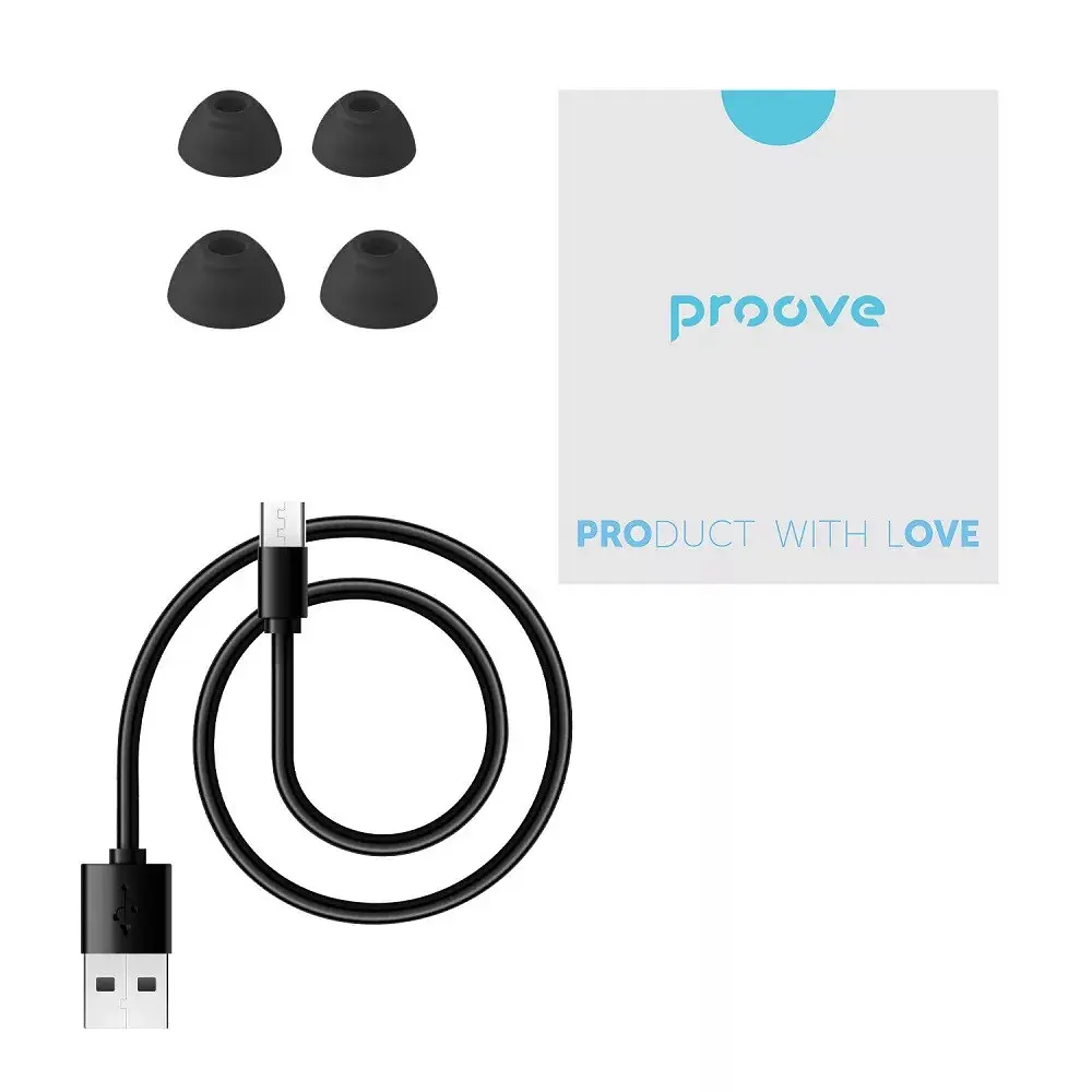 Навушники бездротові Proove Intro Pro TWS with ANC (APP) obsidian black - фото 5