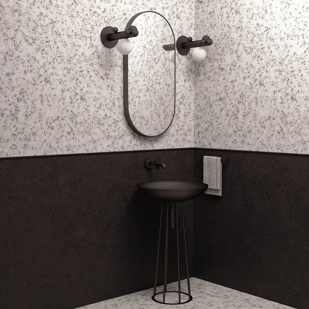 Настенное бра Babich Studio Lunar B Black (RAL 9005) - фото 7