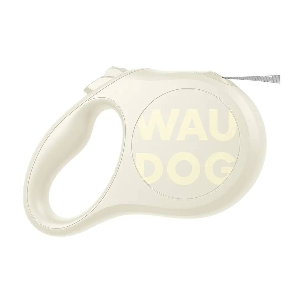 Повідець для собак WAUDOG R-leash Monochrome White L до 50 кг, 5 м, світловідбивна стрічка (816415) - фото 2