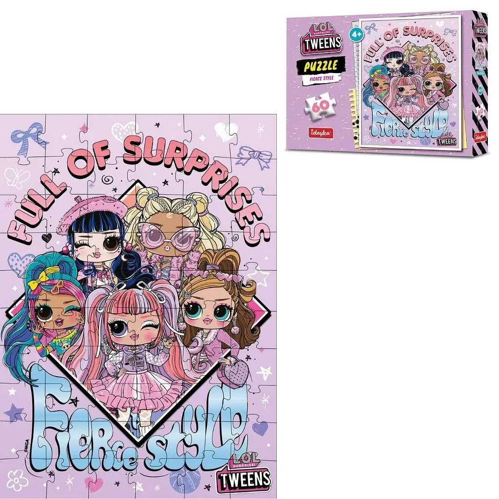 Пазли L.O.L. Surprise! Tweens Fierce Style, 60 елементів – розвивальна гра (LP60-003)
