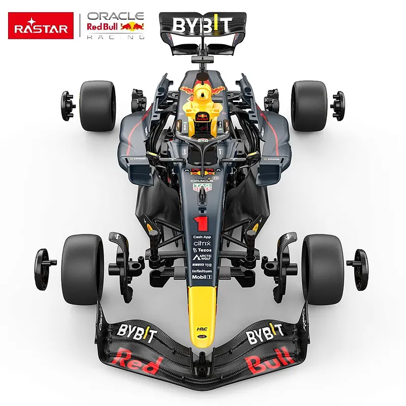Машинка конструктор на управлении Oracle Red Bull Racing RB19 темно-синий RASTAR 1:16 - фото 7