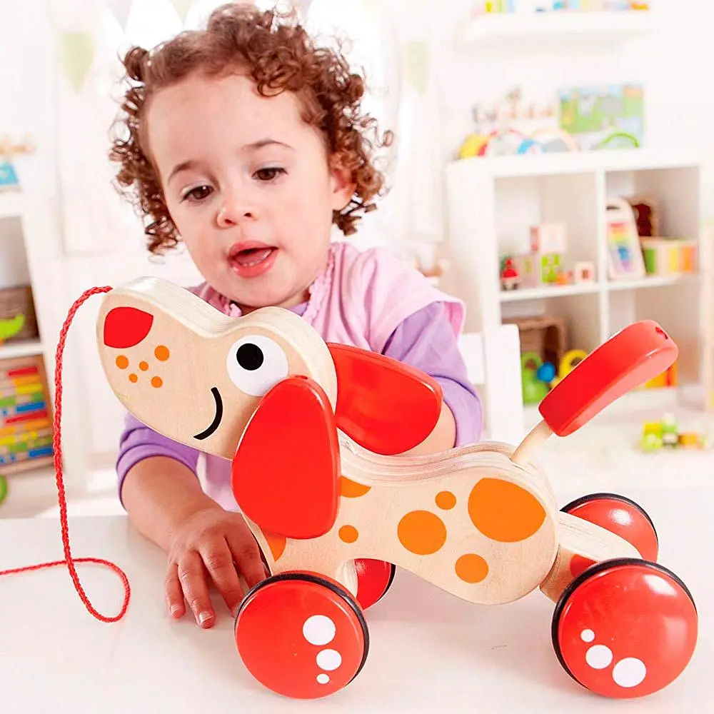 Деревянная каталка Hape Песик (E0347) - фото 5