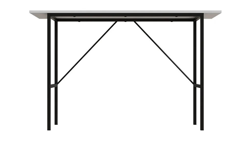 Стол письменный Line Тайм Ferrum-decor 750x1200x500 Черный металл ДСП Белое 16 мм (FRD-104878) - фото 4