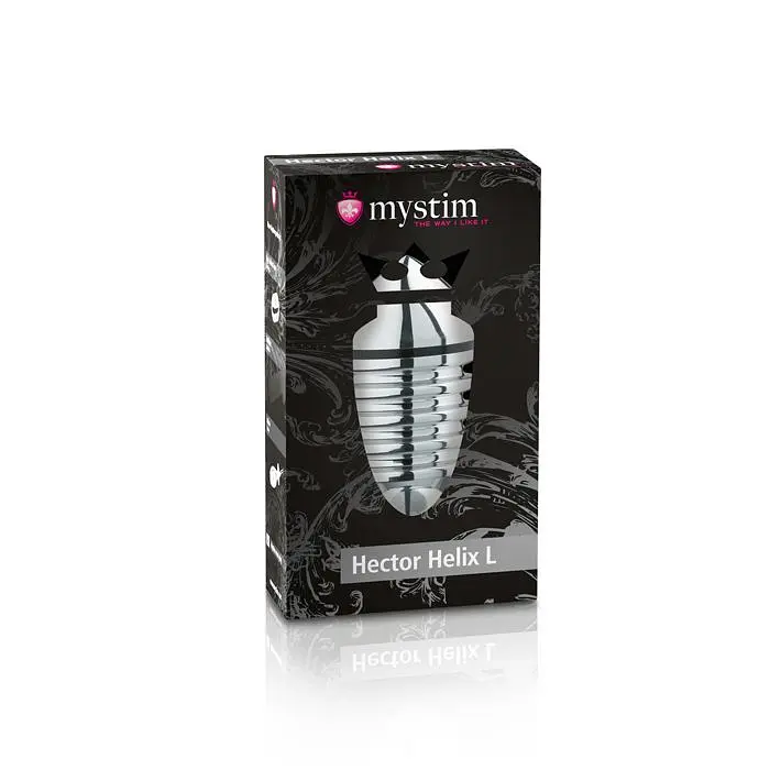 Mystim Hector Helix L - Металева анальна пробка для електростимулятора, 11.5х5см. - фото 4