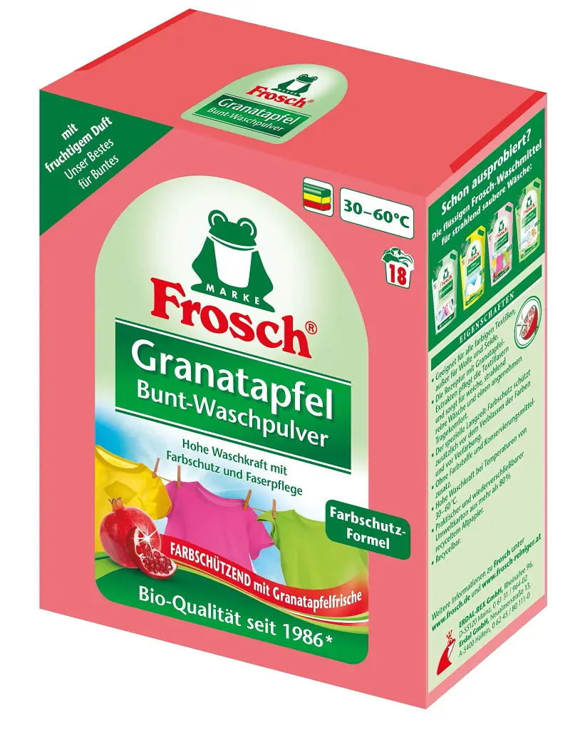 Стиральный порошок-концентрат Frosch Колор Гранат 1.35 кг - фото 2