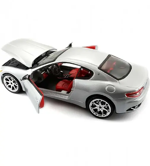 Автомодель Bburago Maserati Grantourismo 2008 р 1:24 серый (18-22107) - фото 4