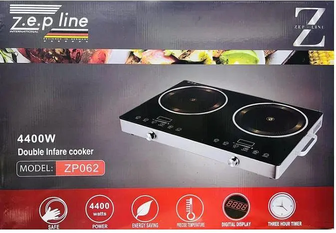 Електрична інфрачервона плита ZP-062 4400W, чорного кольору, бренд XPRO (43338-ZP-062_2173) - фото 4