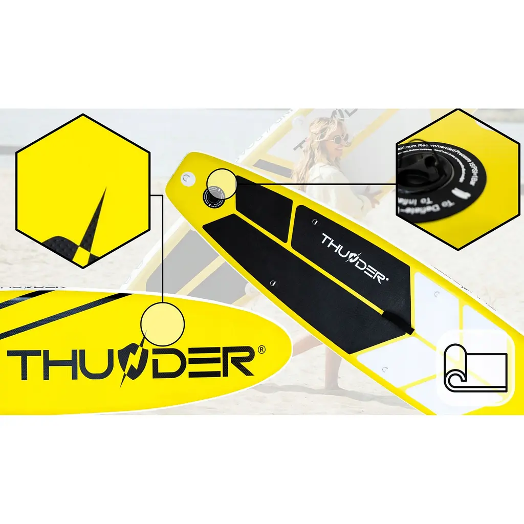 Надувна дошка SUP THUNDER Coast Yellow 320 см з веслом - фото 10