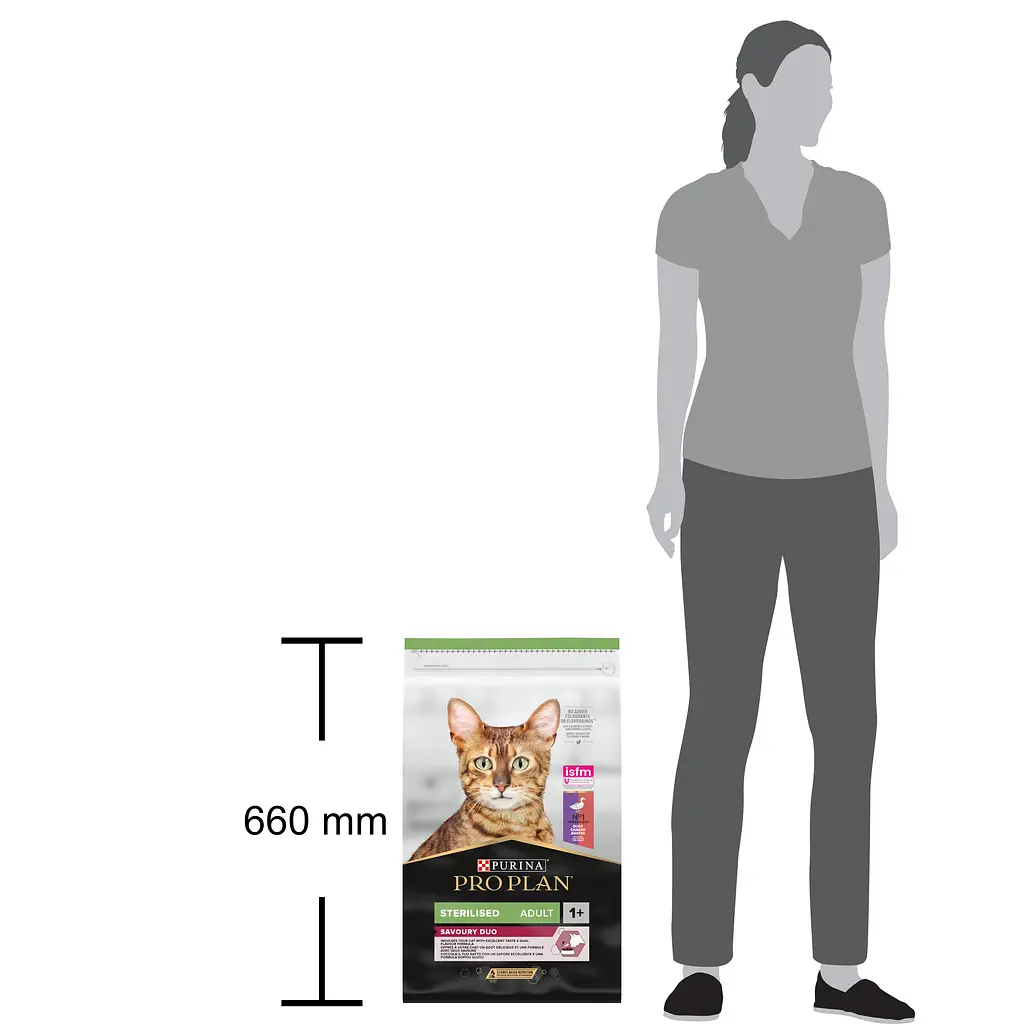 Сухой корм для стерилизованных кошек Purina Pro Plan Sterilised с уткой и печенью 10 кг (12434163) - фото 4
