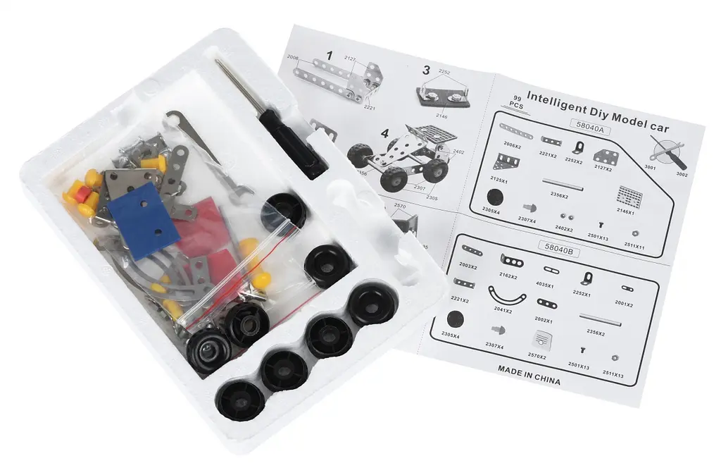 Конструктор Same Toy Inteligent DIY Model Car Машинки, 99 деталей (58039Ut) - фото 3