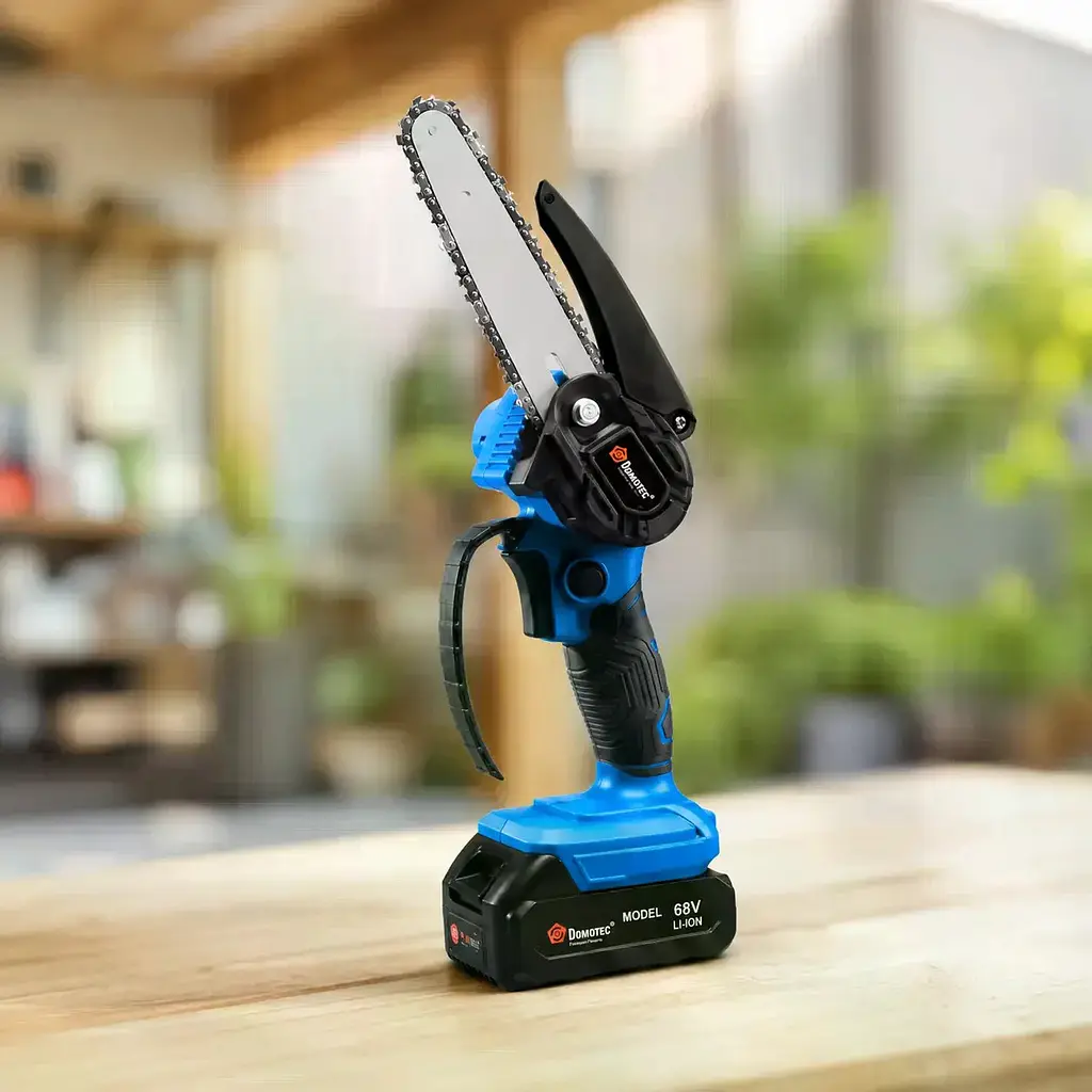 Акумуляторна ланцюгова міні-пилка DOMOTEC CHAIN SAW 6″ 68V 8Ah для обрізання гілок - фото 3